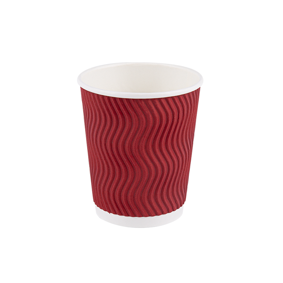 Pahar cu hârtie de perete Ripple „S” de 8 oz