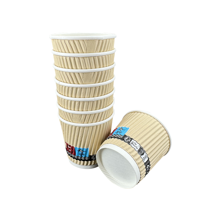 Cești izolate de hârtie de cafea de unică folosință de 4 oz