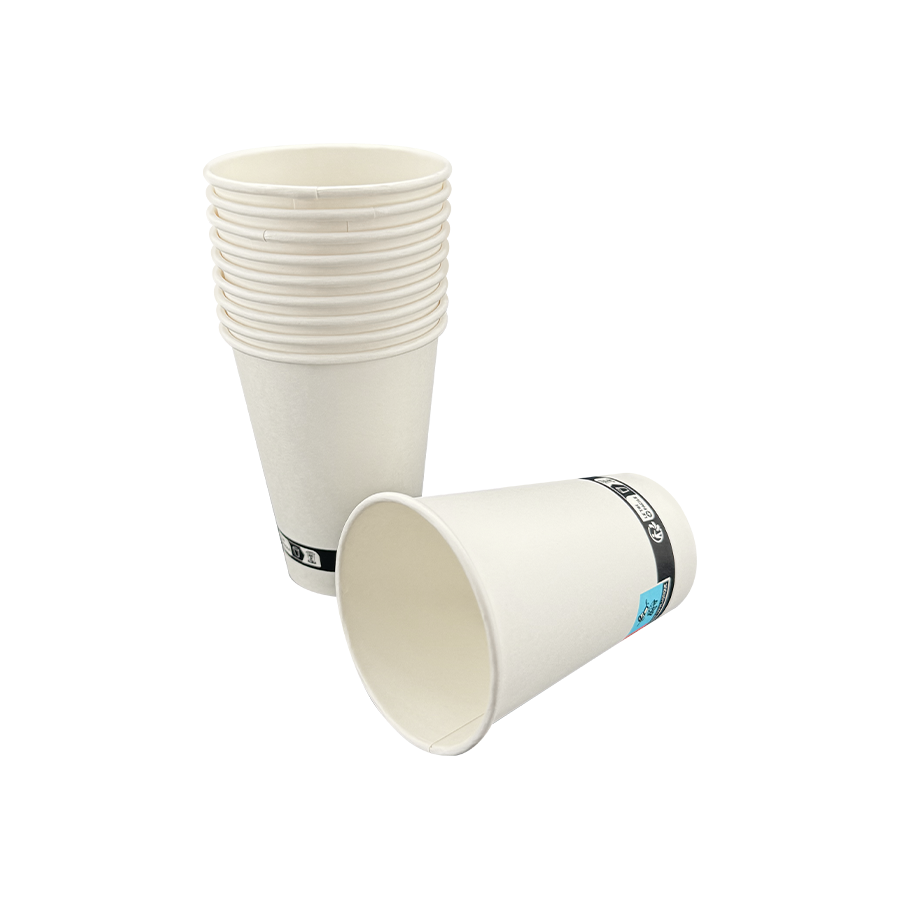 Pahare de hârtie albe de unică folosință de 7,5 oz